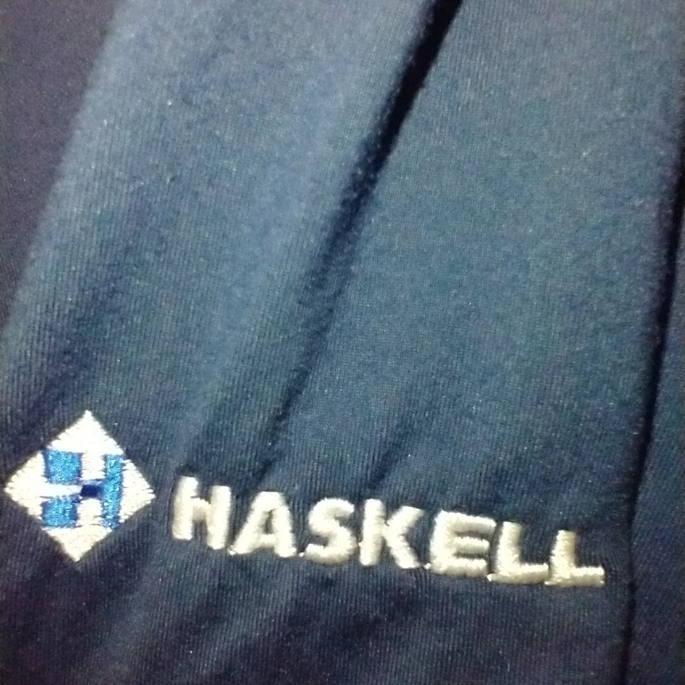 Rhoback Blue Quarter Zip Performance Pullover Men's sz XXL Haskell Logo. - Picture 8 of 8